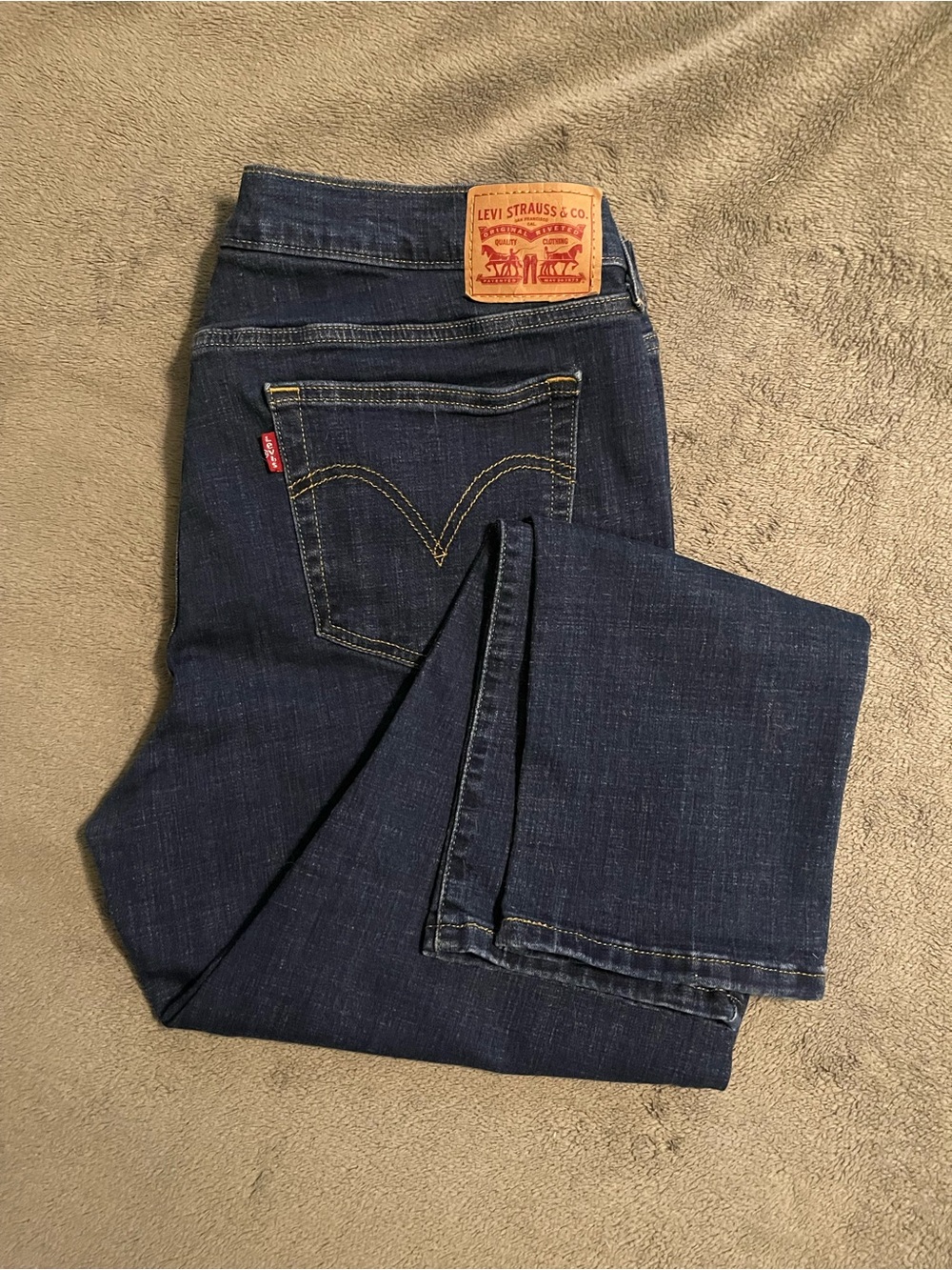 Levi's Dark Indigo Boyfriend Jeans